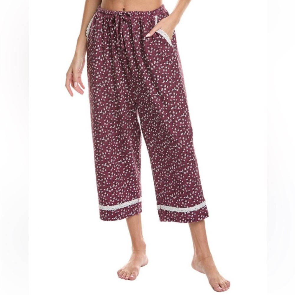 FREE PEOPLE Sugar Dreams wine sleep pants
